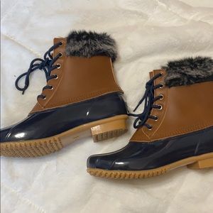 Fur Duck Boots